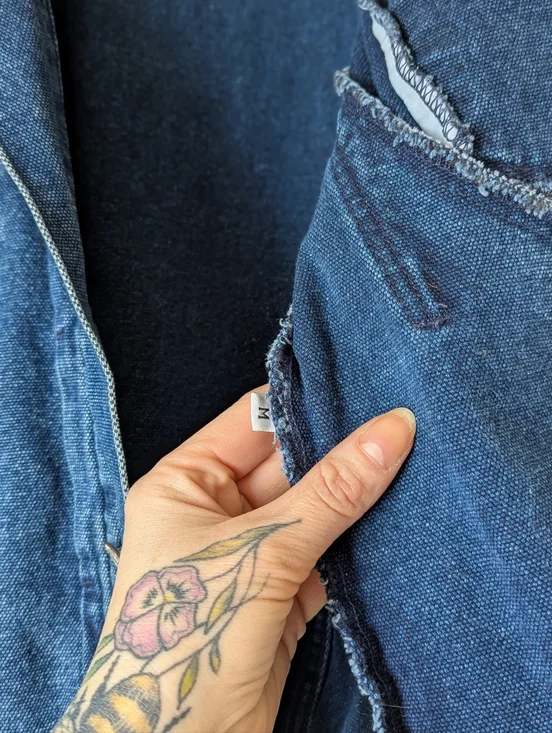 80s Club Monaco RARE VTG Authentic Denim Trucker Indigo Jean Jacket - Picture 10 of 16